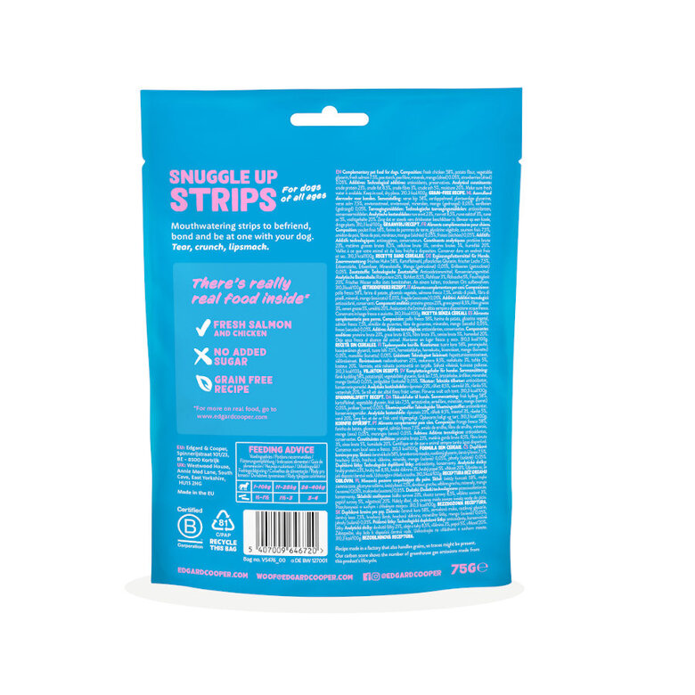 75 g Edgard y Cooper Tiras de Salmão e Frango para cães,  Imagem número 7 75 g Edgard y Cooper Tiras de Salmão e Frango para cães, , large Imagem número 7